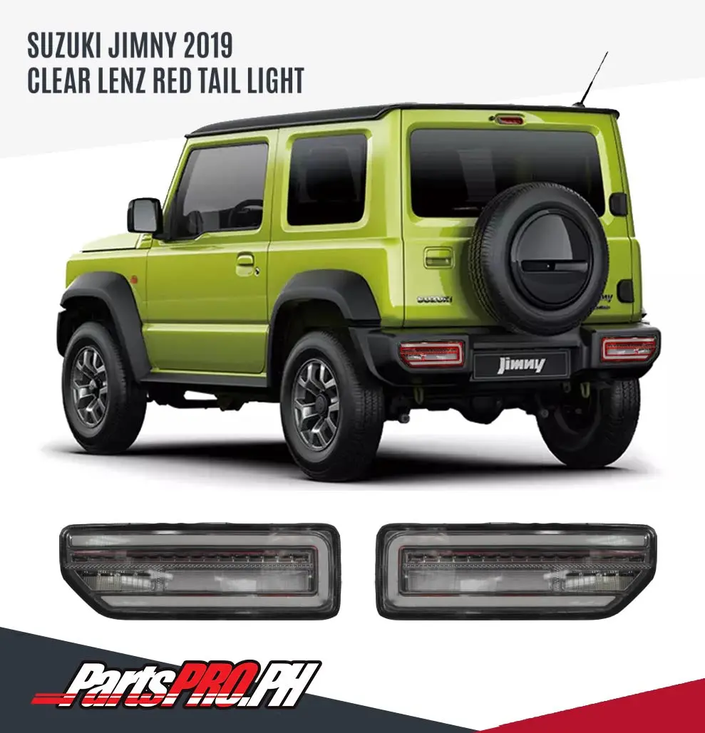 Smoked Lens Black Led Tail Lamp Sequential For Suzuki Jimny 2019 (Pair) 1