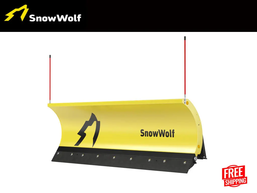 Snowwolf Ultra Snow Plows With Trip Edge For Skid Steer Loaders 1