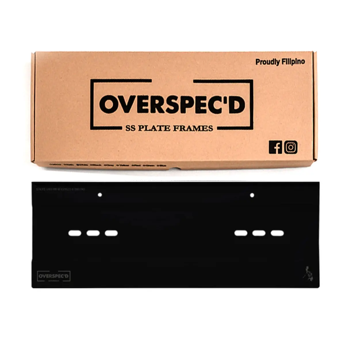 Overspec'd Universal Plate Frame Holder Powder Coated For Ford Everest 1
