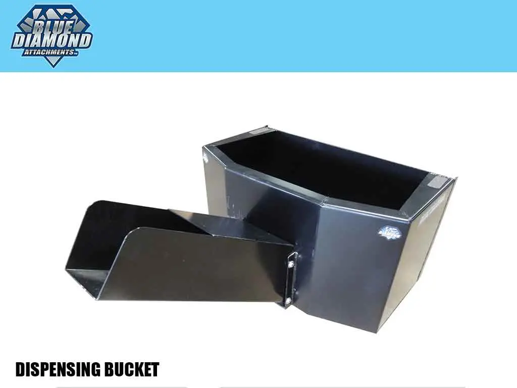 Blue Diamond Dispensing Bucket For Mini Loader 1