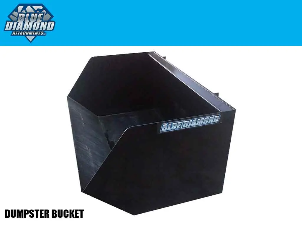 Blue Diamond Dumpster Bucket For Skid Steer 1