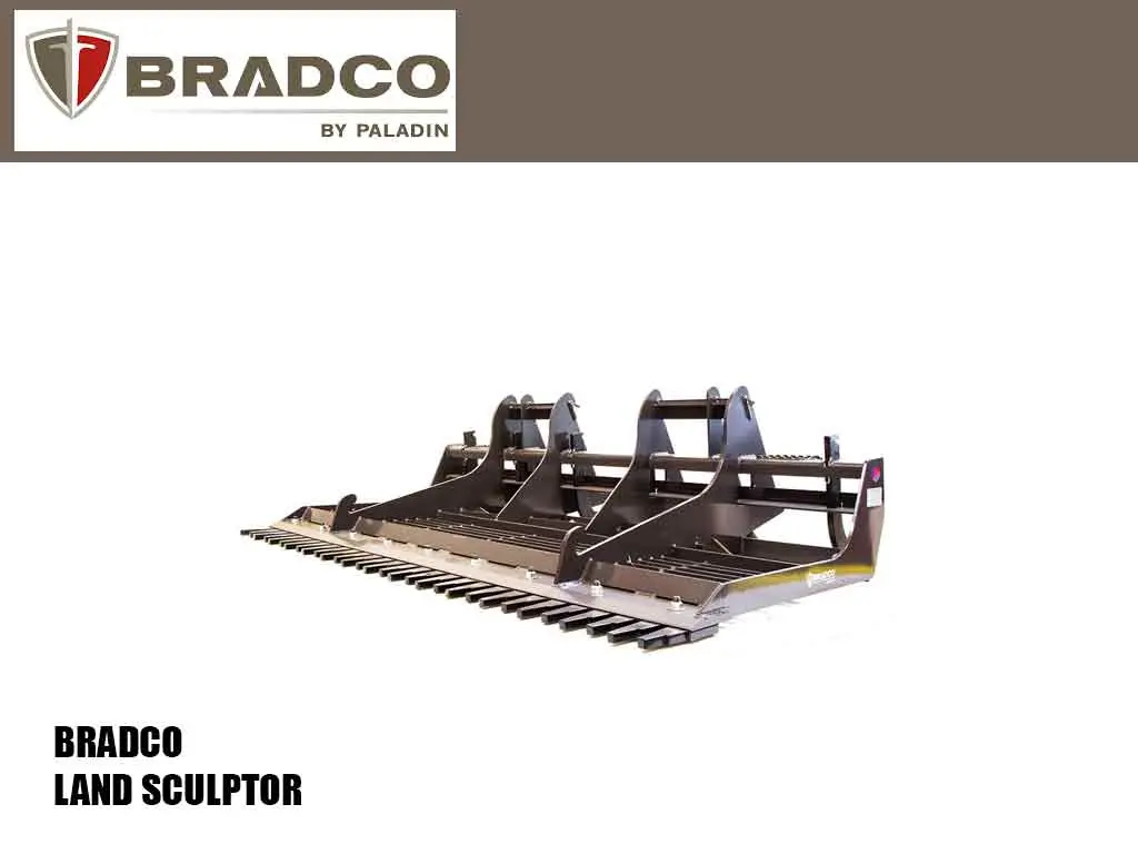 Paladin / Bradco Land Sculpture For Machines With Universal Skid Steer Coupler 1