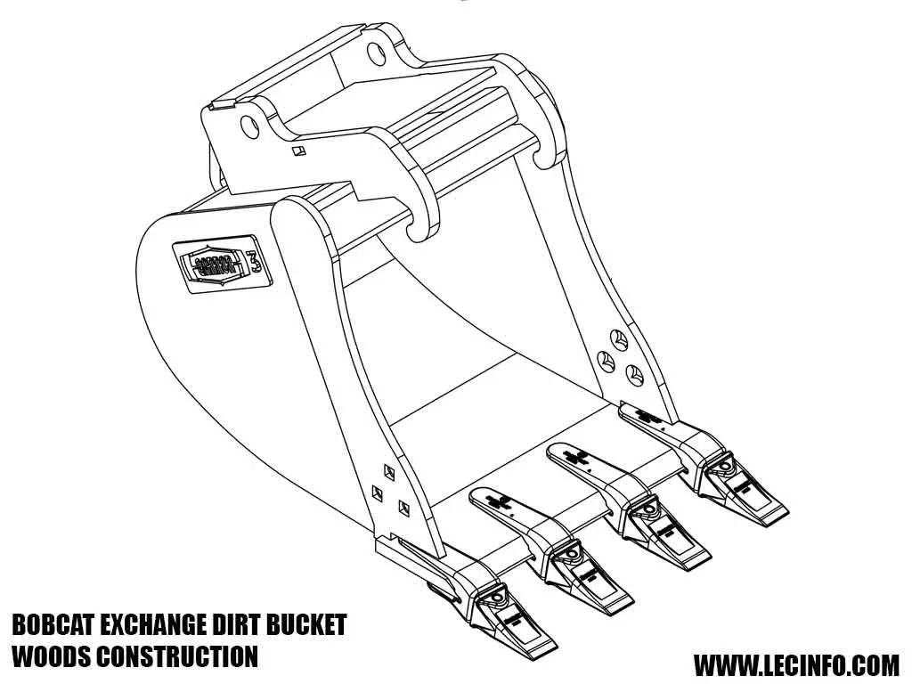 Wain Roy Straight Wall Dirt Buckets For Tractor Loader Backhoes Up To 16,000 Lbs. 2