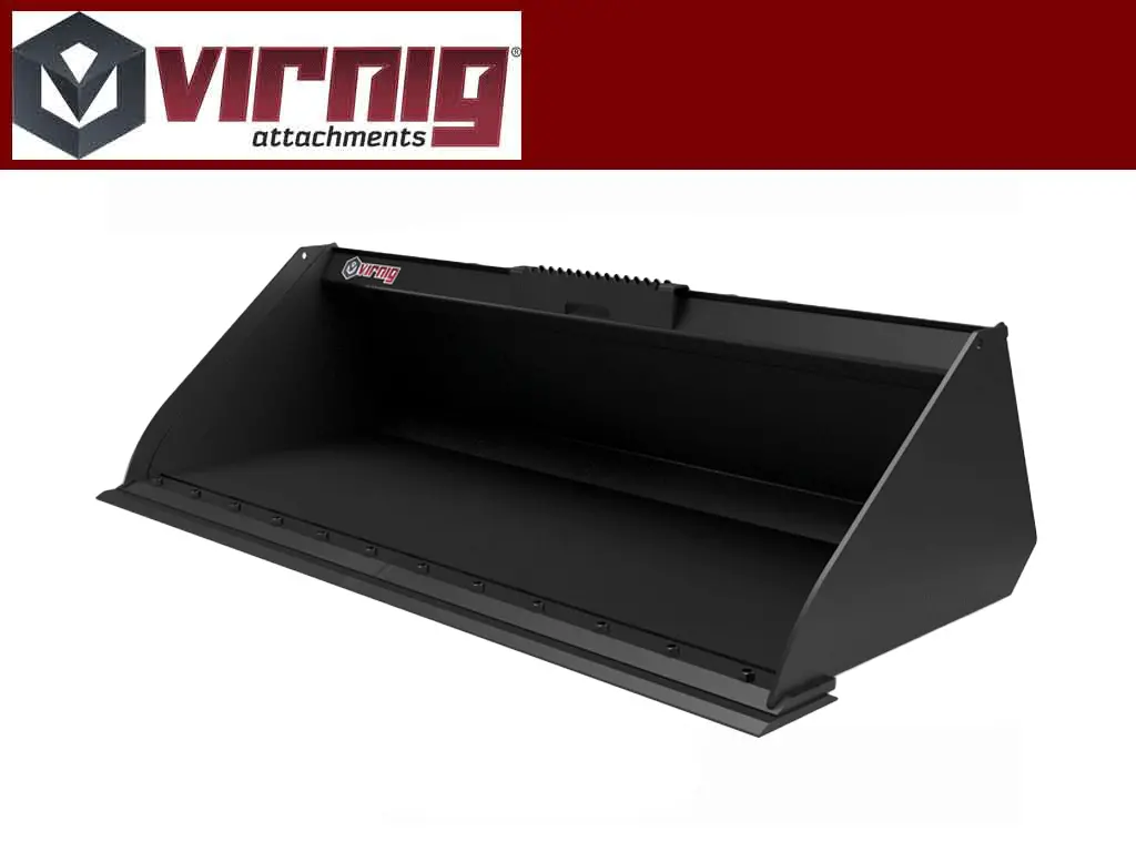 Virnig V40 Low Profile Smooth Edge And Tooth Dirt Buckets For Skid Steer Loaders 1