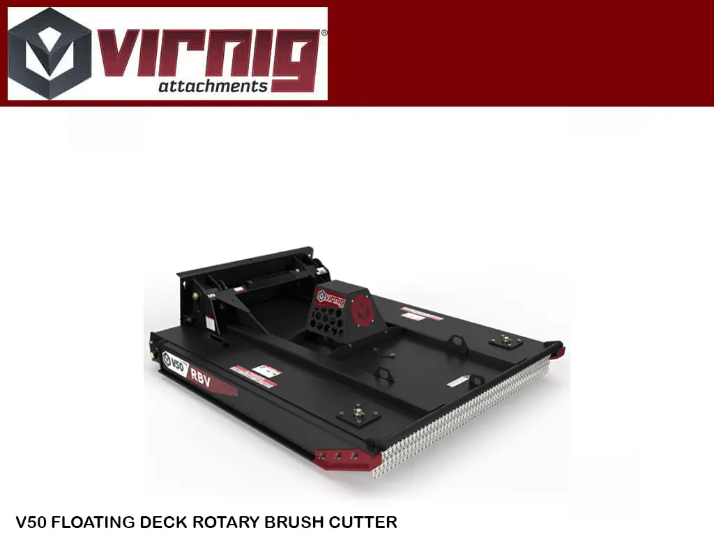 Virnig V50 Rotary Brush Cutter With Floating Deck For Skid Steers 1