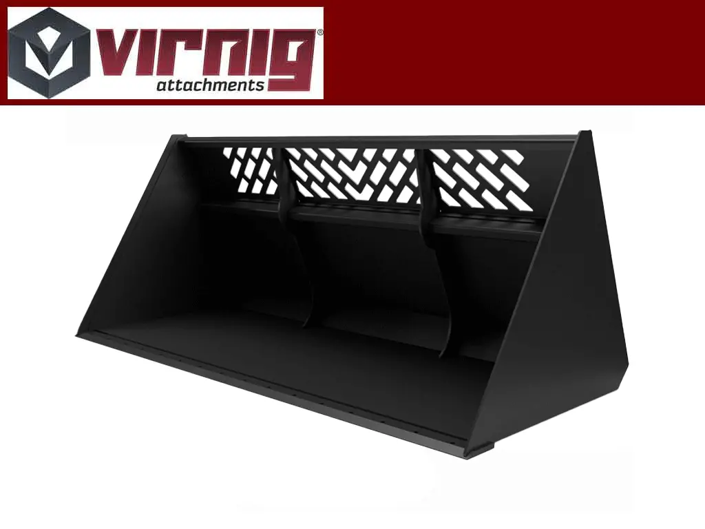 Virnig V60 Snow And Light Material Bucket For Skid Steer Loader 1
