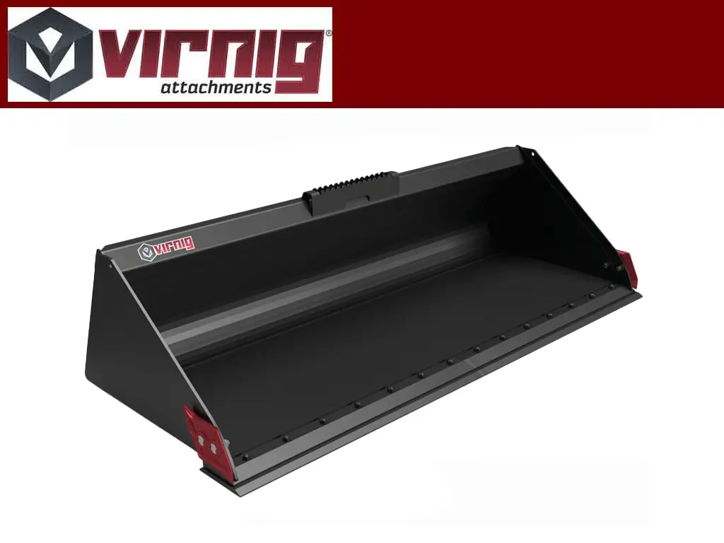 Virnig V60 Low Profile Smooth Edge Or Tooth Dirt Bucket For Skid Steer Loaders 1