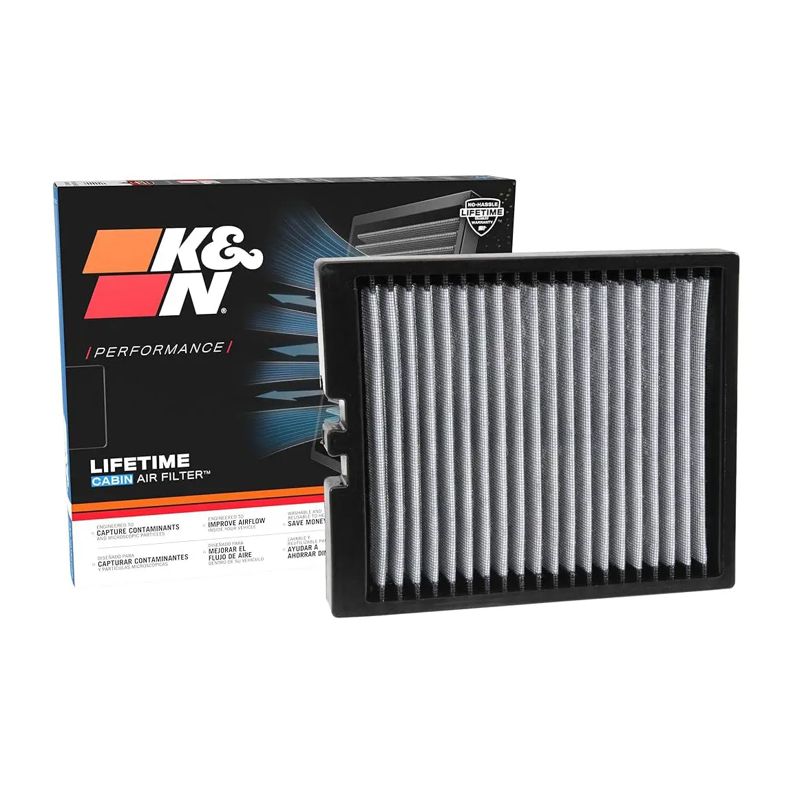 K&N Cabin Filter Washable Vf1011 1