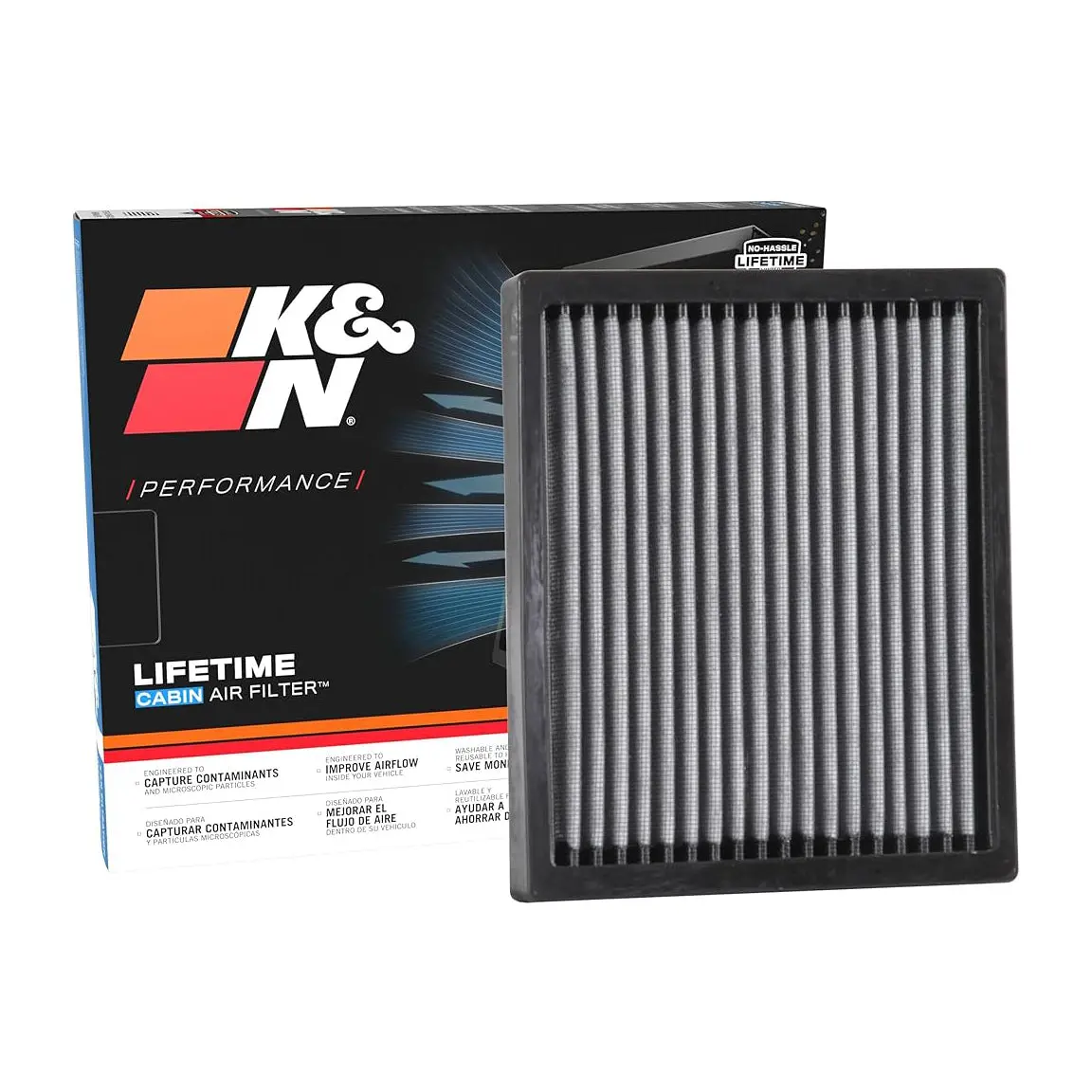 K&N Cabin Filter Washable Vf1017 1
