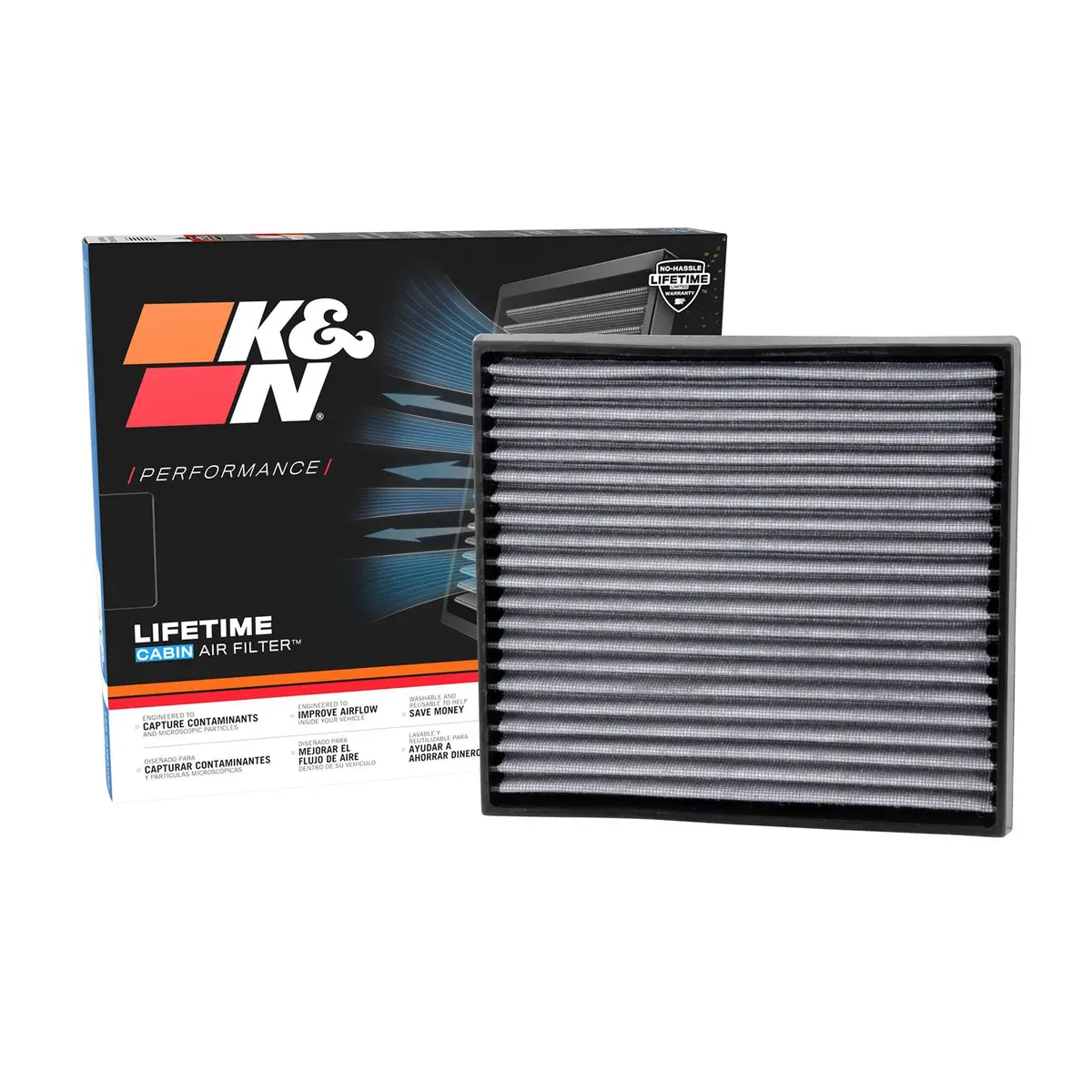 K&N Cabin Filter Washable Vf2008 1