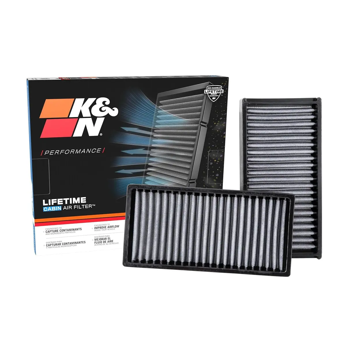 K&N Cabin Filter Washable Vf2022 1