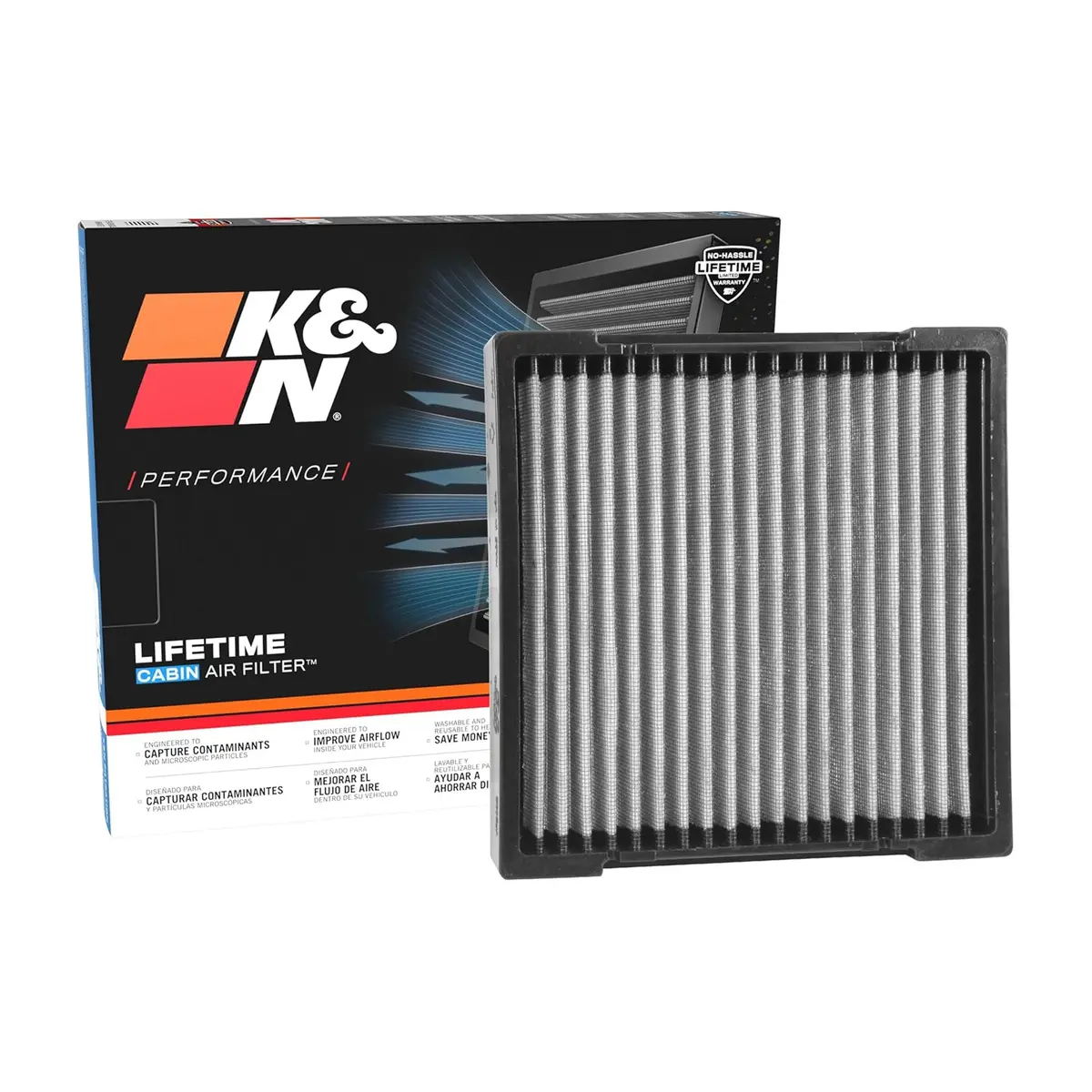 K&N Cabin Filter Washable Vf2033 1