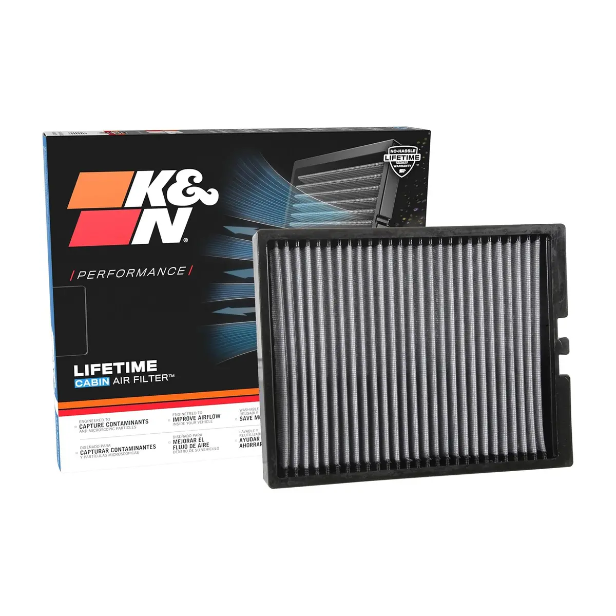 K&N Cabin Filter Washable Vf2037 1