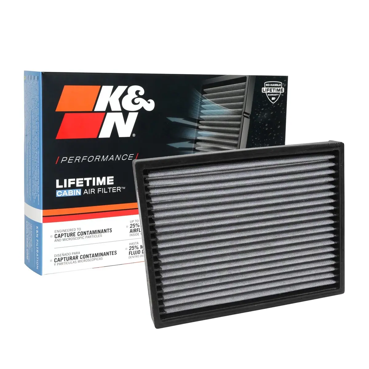 K&N Cabin Filter Washable Vf2041 1