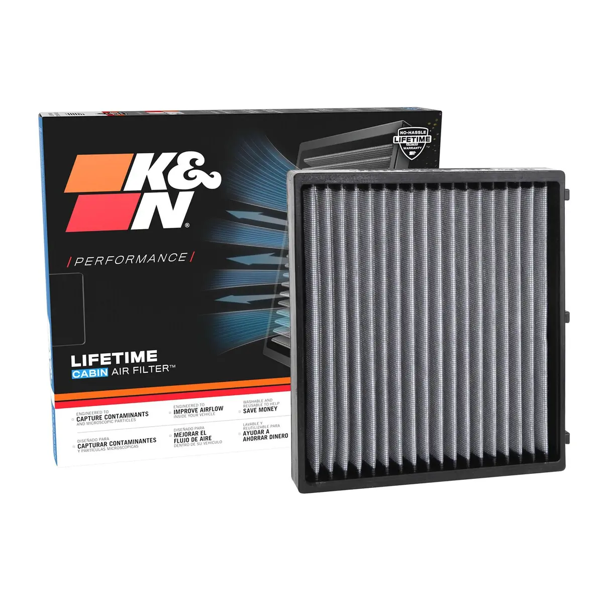 K&N Cabin Filter Washable Vf2062 1