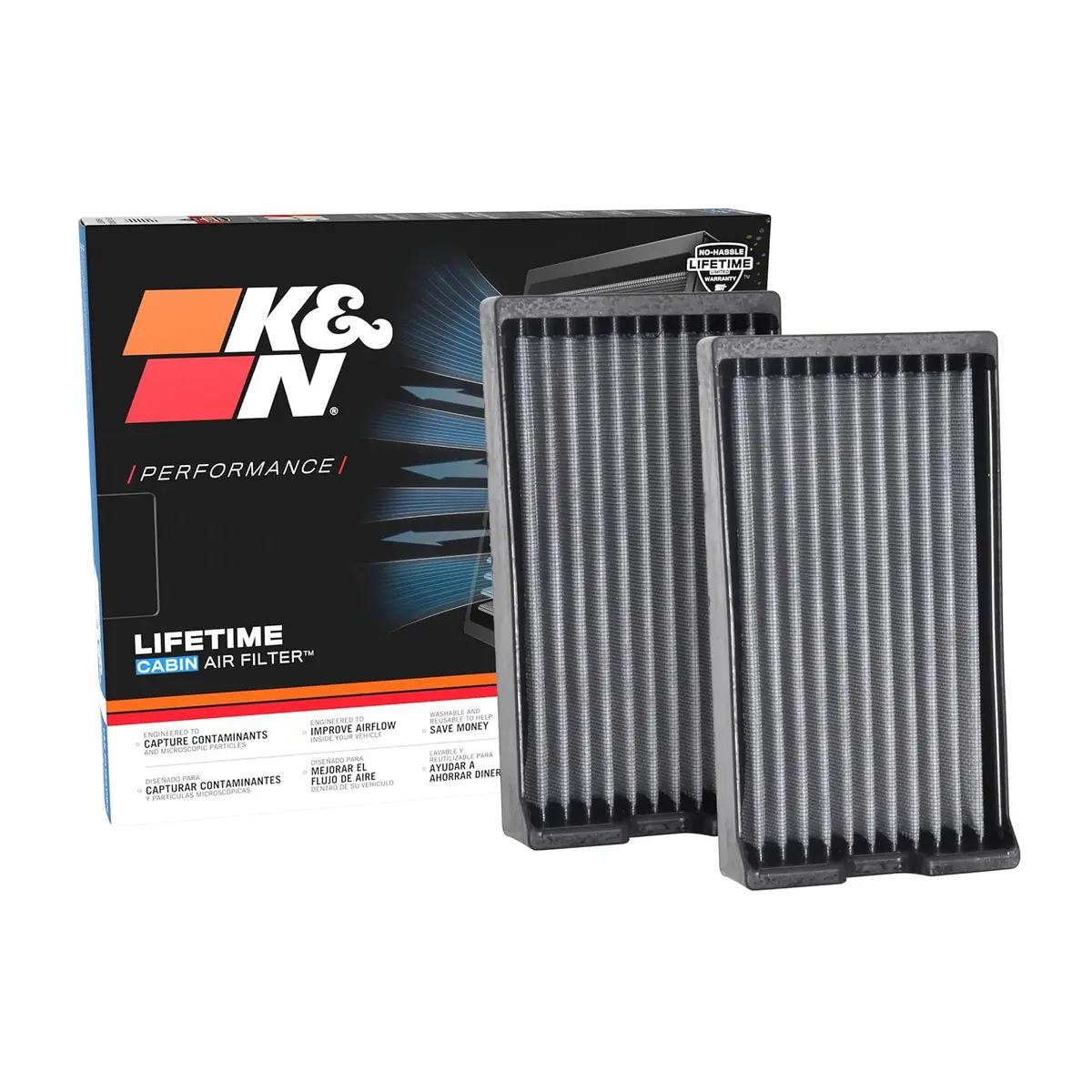 K&N Cabin Filter Washable Vf2063 1