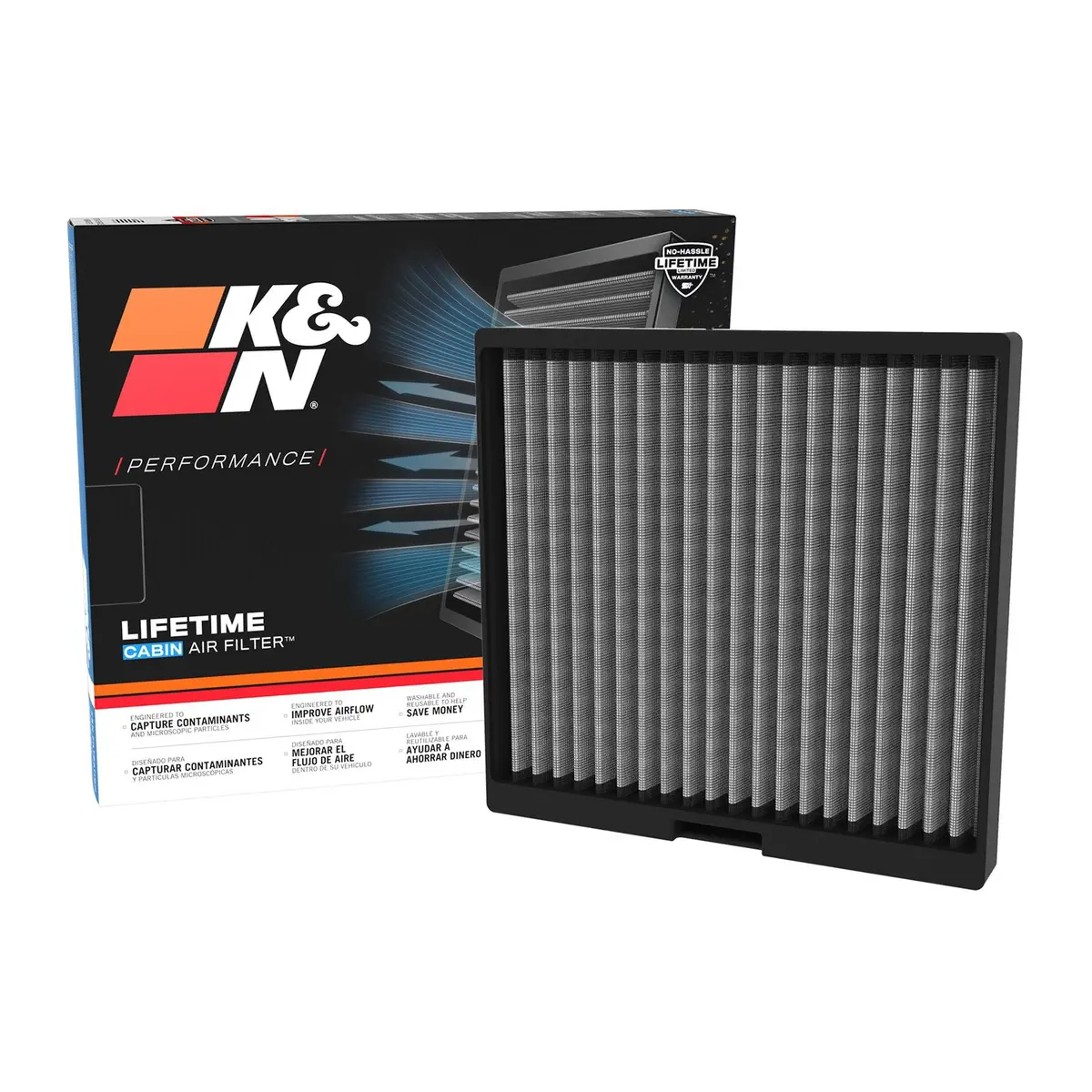 K&N Cabin Filter Washable Vf2082 1