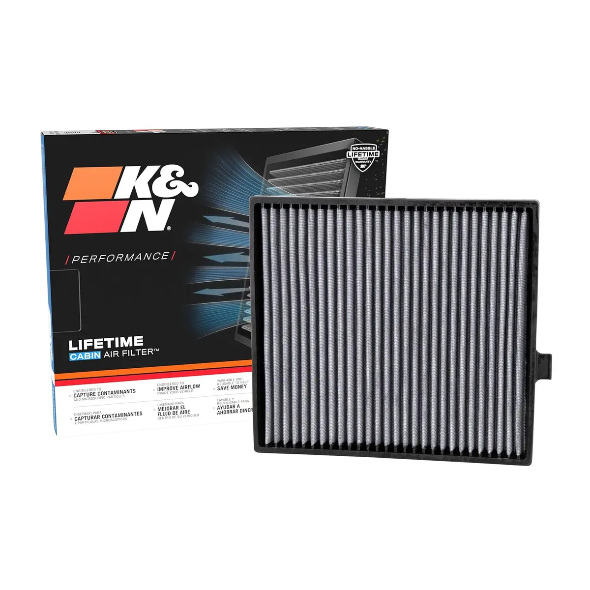 K&N Cabin Filter Washable Vf3004 1