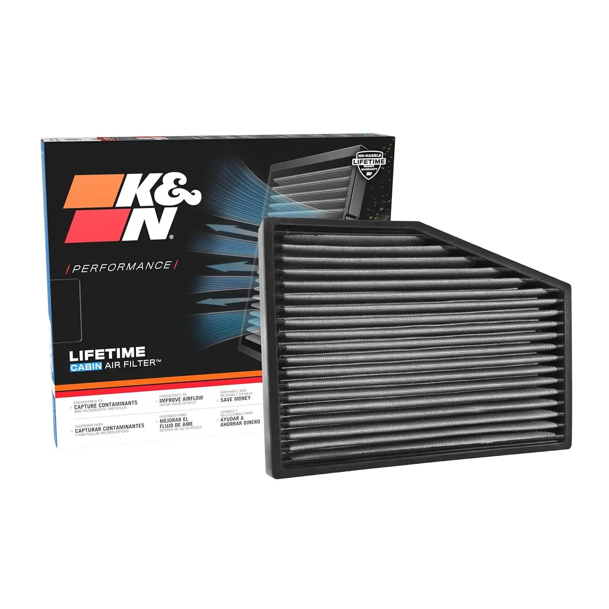 K&N Cabin Filter Washable Vf3013 1