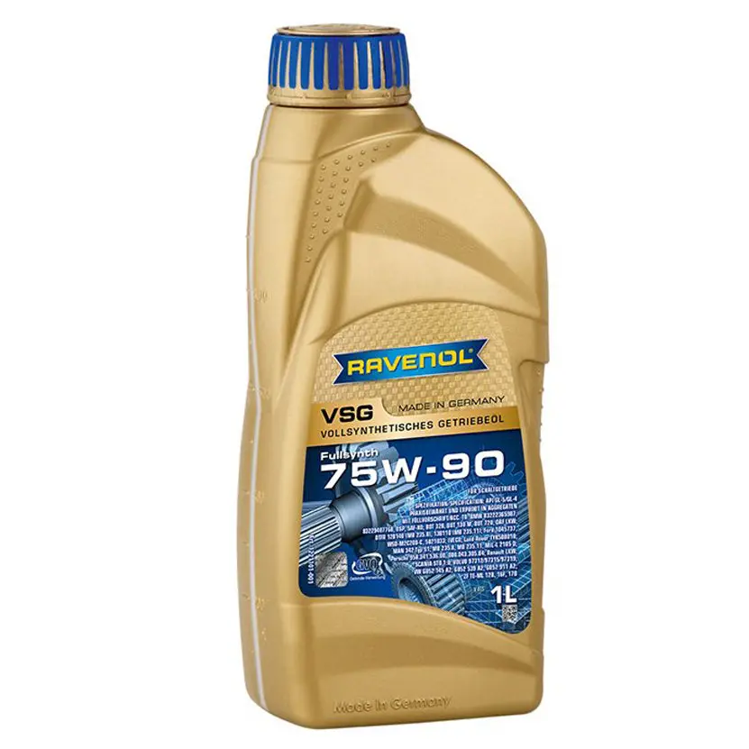 Ravenol Fully Synthetic Manual Transmission Gear Oil Gl-4, Gl-5 Vsg Sae 75W90 1 Liter 1