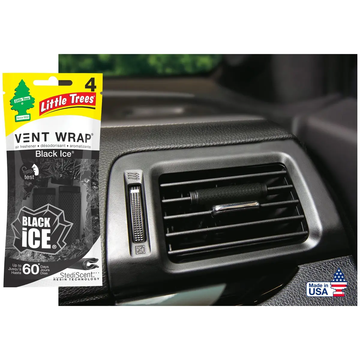 Little Trees Car Air Freshener Vent Wrap 4Pcs/Pack 1