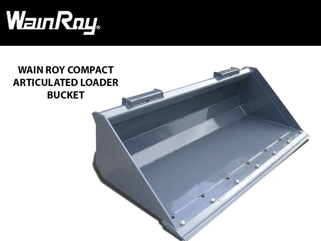 Wain Roy Compact Articulated Loader Buckets For Skid Steers 1
