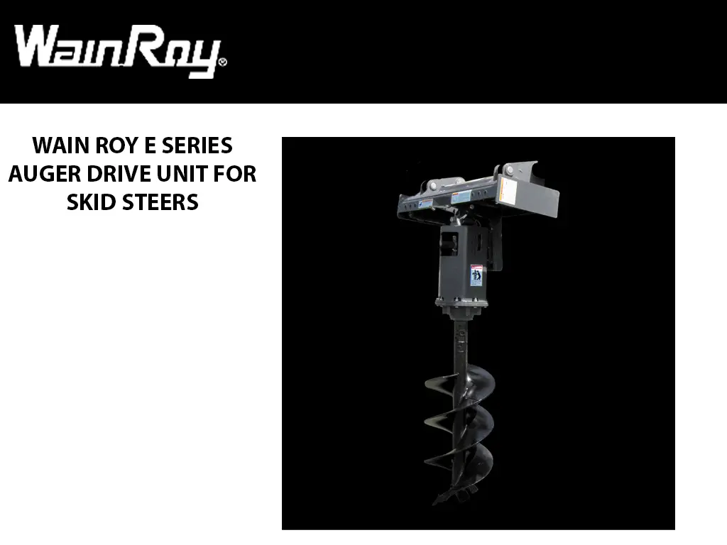 Wain Roy E-Series Auger Drive Unit For Skid Steers 1