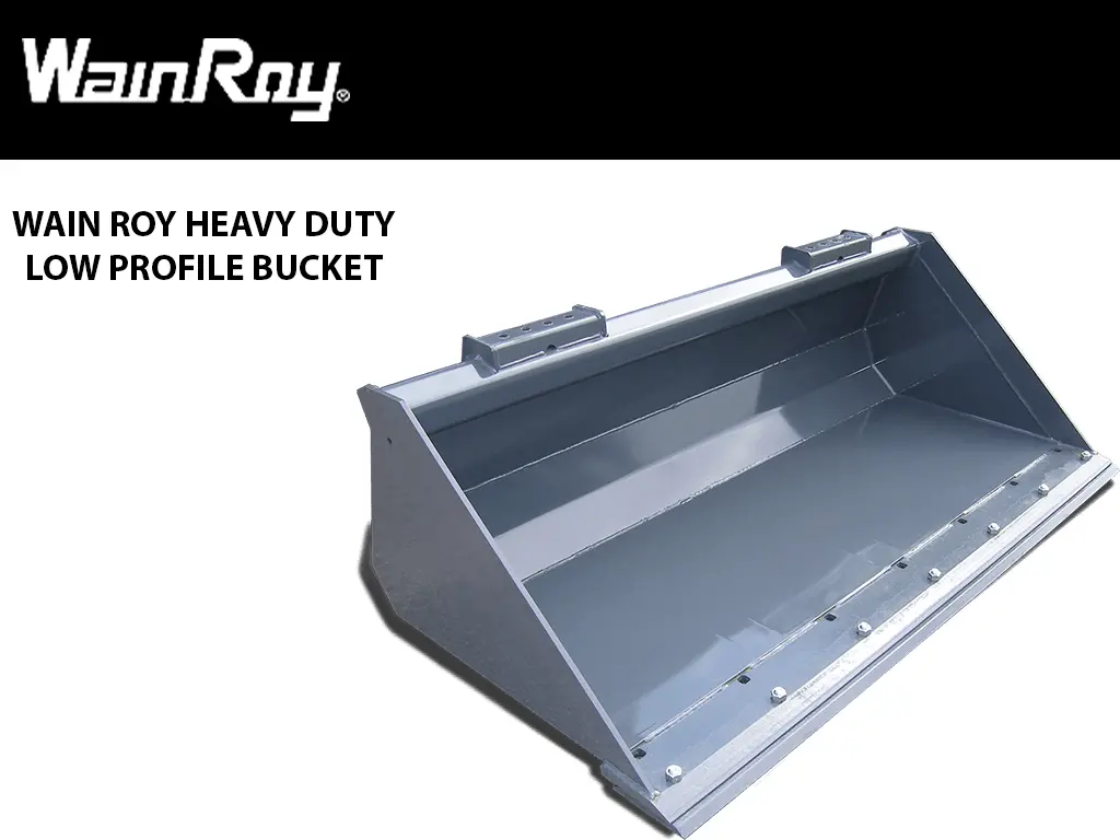 Wain Roy Heavy Duty Low Profile Buckets For Skid Steers 1