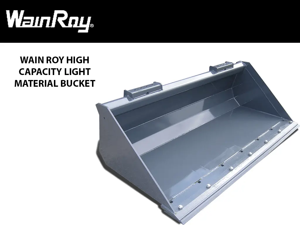 Wain Roy High Capacity Light Material Buckets For Skid Steers 1