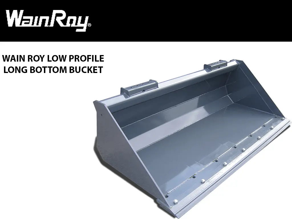 Wain Roy Low Profile Long Bottom Buckets For Skid Steers 1