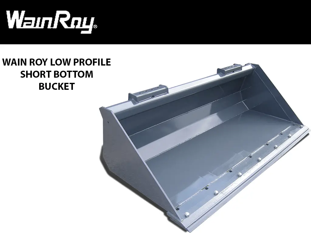 Wain Roy Low Profile Short Bottom Buckets For Skid Steers 1
