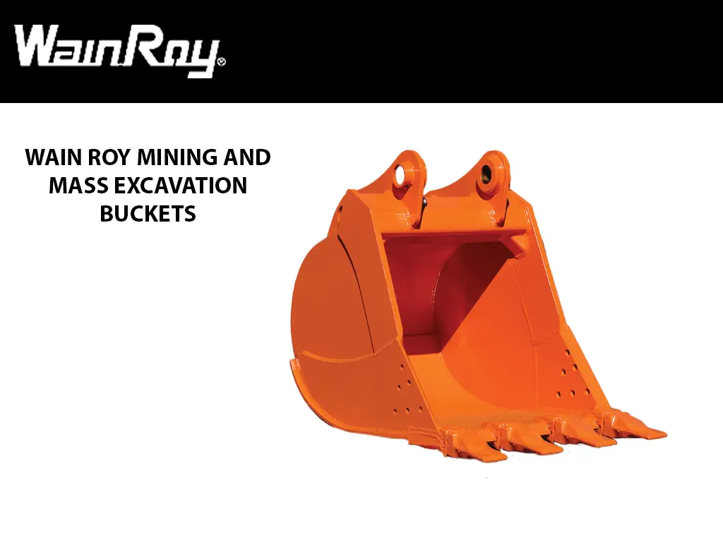 Wain Roy 120Mt Mining & Mass Excavation Buckets For Excavators 200,000 + Lbs 6Bh / 6Bes Models 1