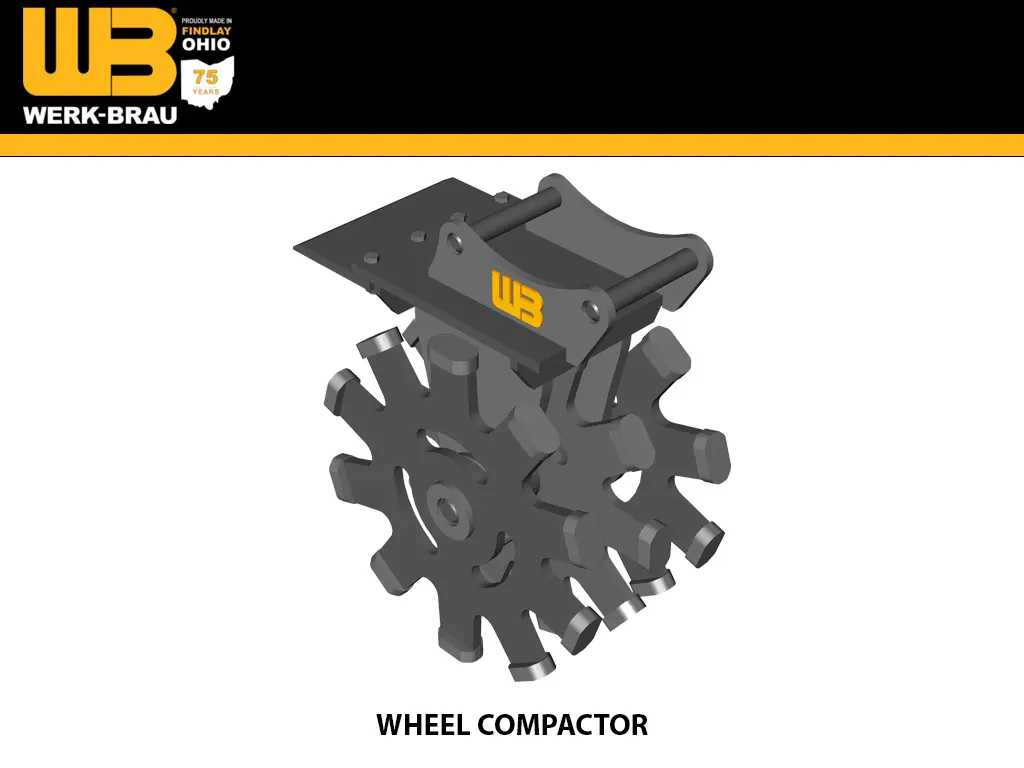 Werk-Brau Wheel Compactors For  11,100 - 24,000 Lbs. (Mini 3, 4 & 5) 1