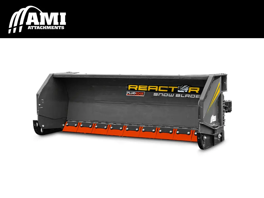Ami Reactor 4-In-1 Hydraulic Wing Angle Blade With Segmented Fluid Edge 2.75 To 3.0 Yard Wheel Loaders 1