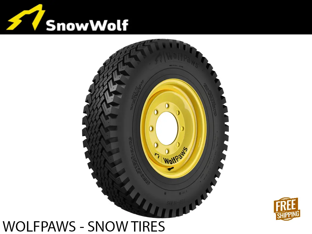 Snow Wolf Wolfpaws Snow Tires For Skid Steers 1