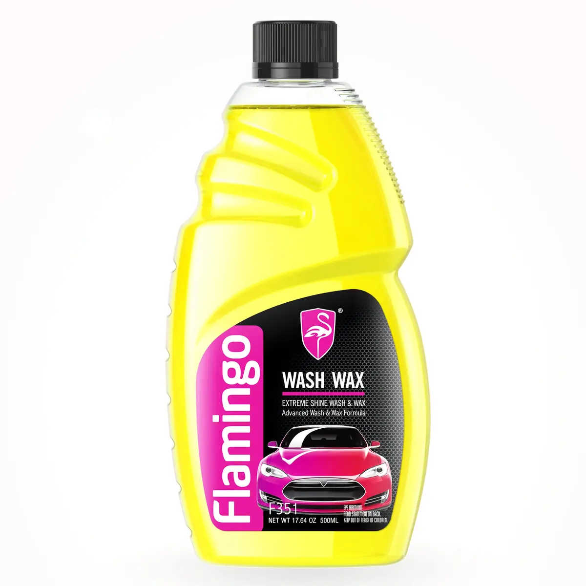 Flamingo Car Care Shampoo Wash Wax 500Ml 1
