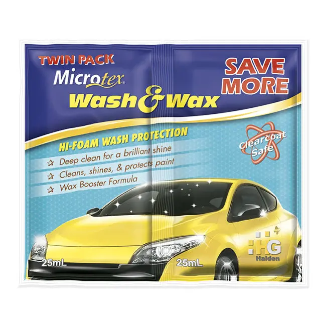 Microtex Wash & Wax Twin Pack 50Ml 1
