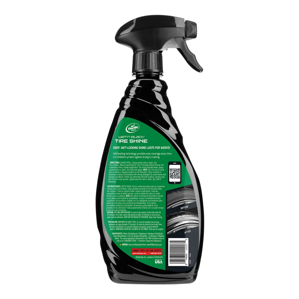 Turtle Wax Wet N' Black Tire Shine 23Oz. 2
