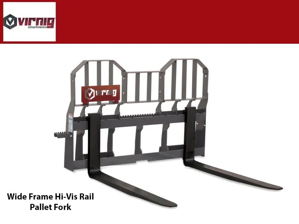 Virnig Wide Frame Hi-Vis Rail Pallet Fork (Ssl)(Ctl) 1
