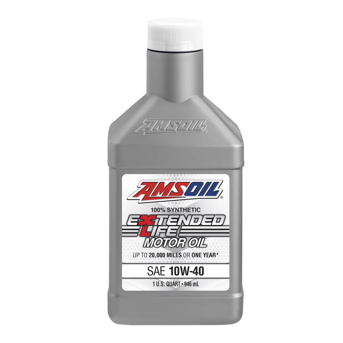 Amsoil 100% Synthetic Xl Extended Life Gasoline Oil 10W40 1 Quart 1