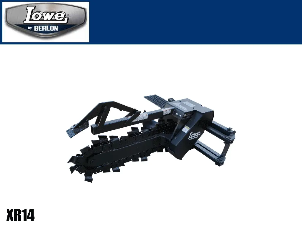 Lowe Xr14 Series Trencher Attachment For Skid Steer Loaders 1