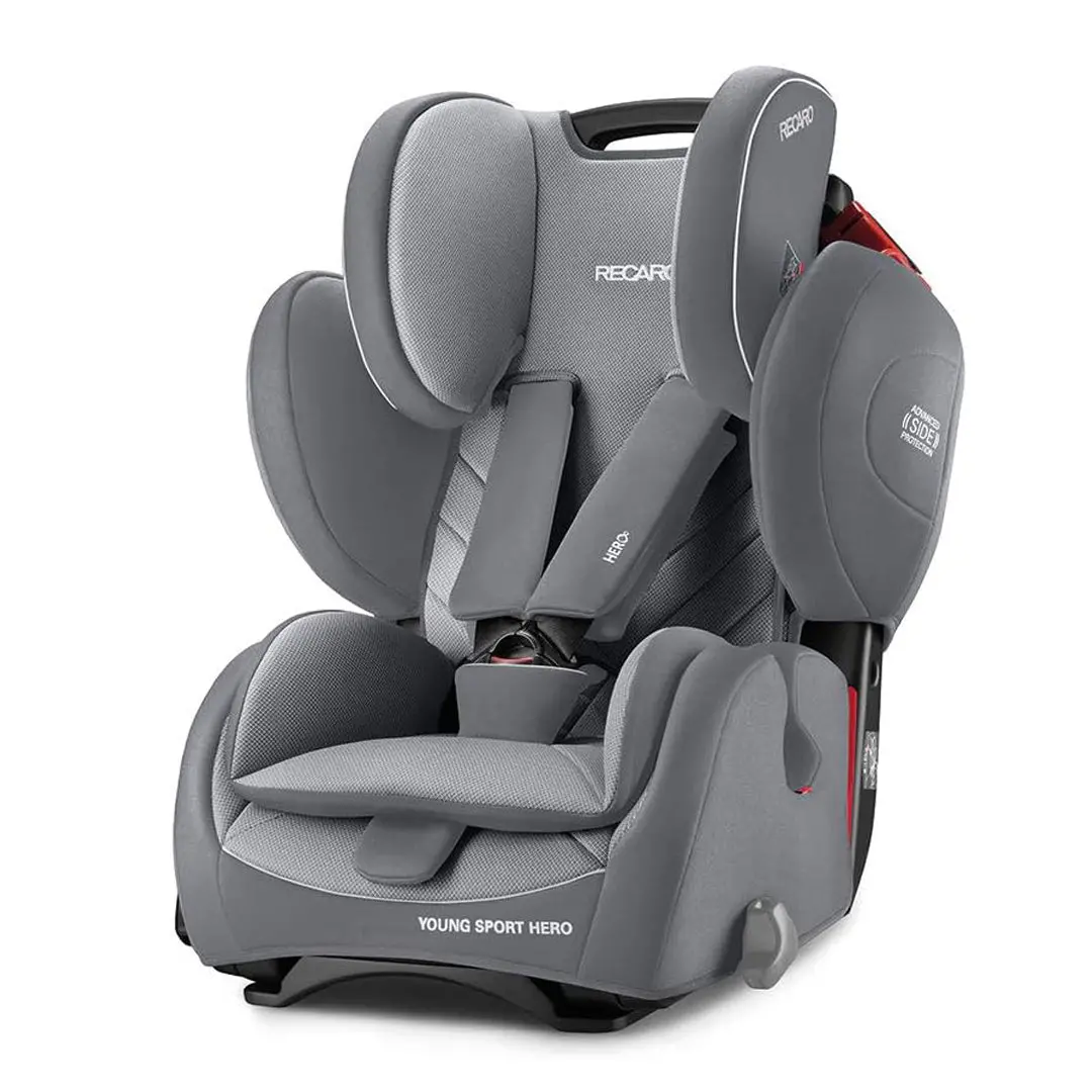 Recaro Kids Child Car Seat Young Sport Hero Aluminum Grey 1