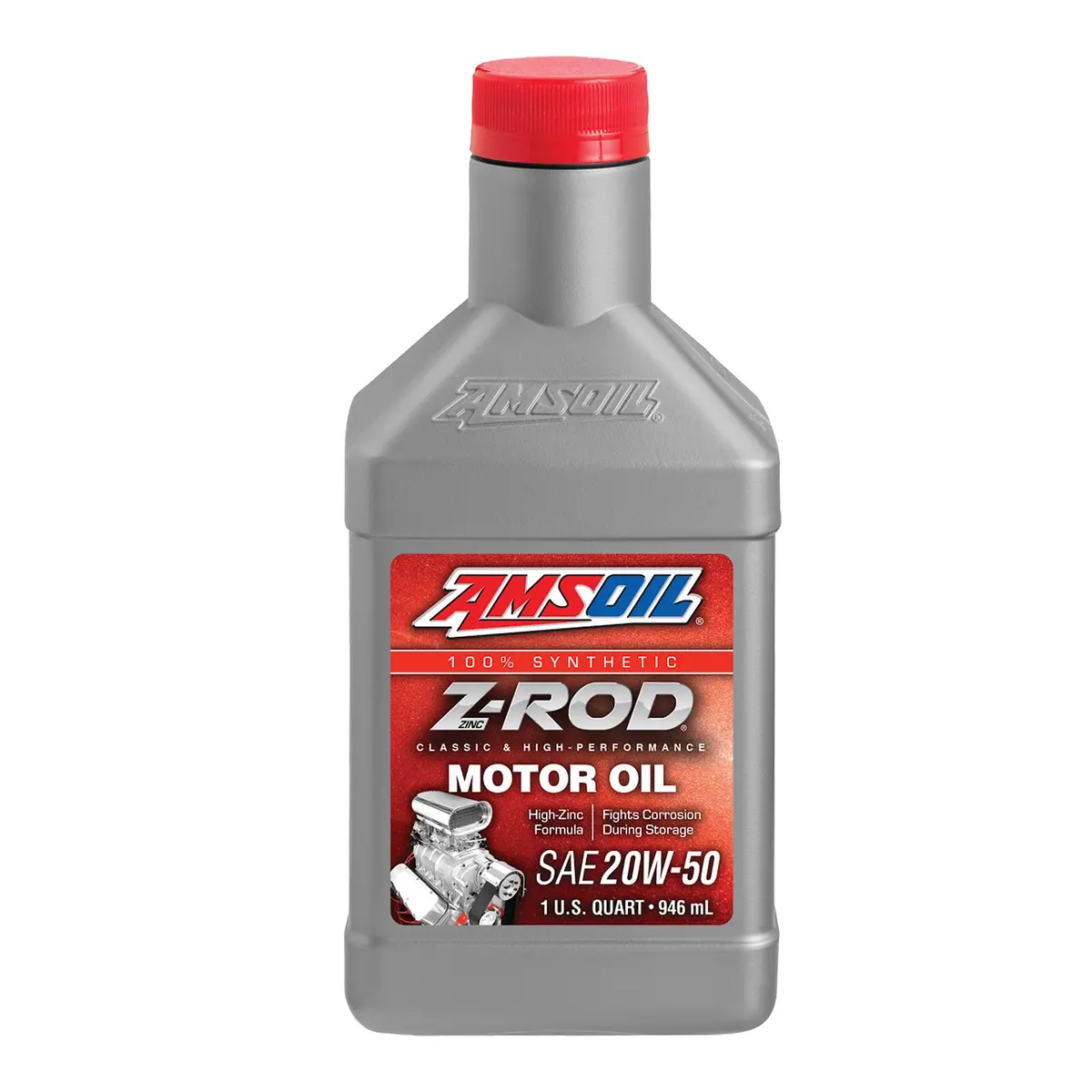 Amsoil 100% Synthetic Z-Rod Classic & High Performance Oil 20W50 1 Quart 1