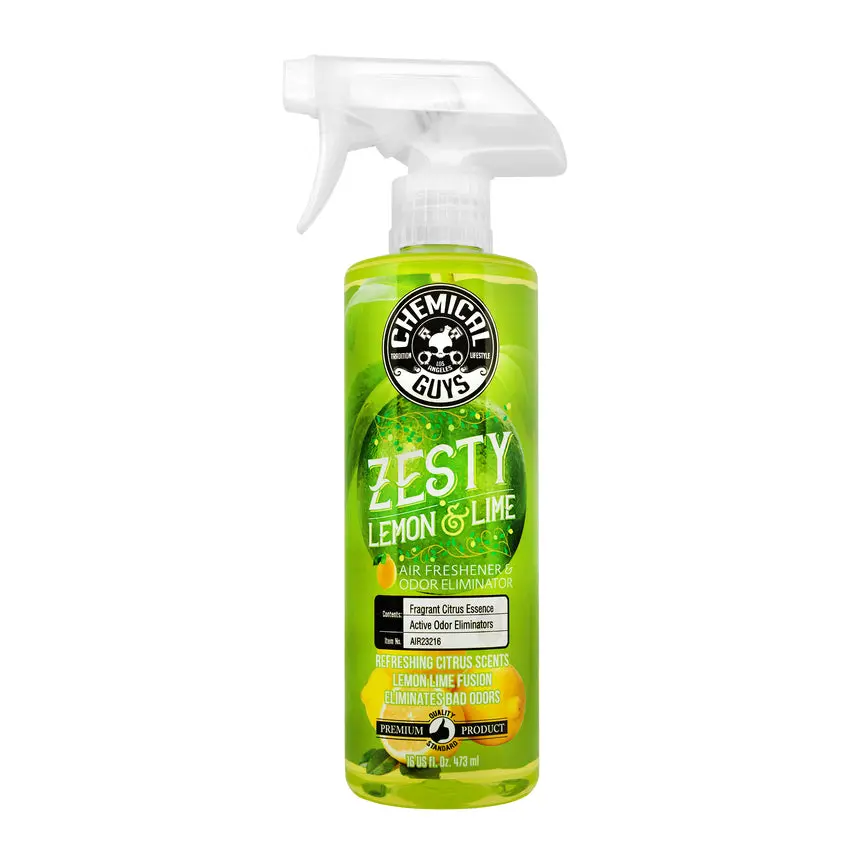 Chemical Guys Air Freshener And Odor Eliminator Zesty Lemon Lime Scent 16 Oz. 1