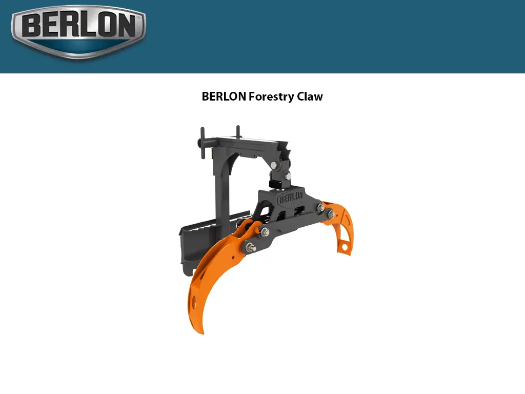 Berlon Mini Forestry Claw For Mini Loader 1
