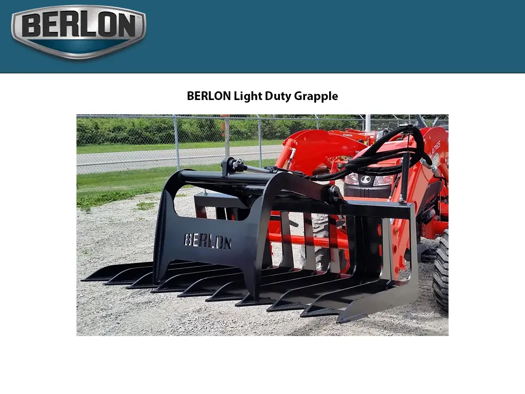 Berlon Light Duty Grapple For Skid Steers 1