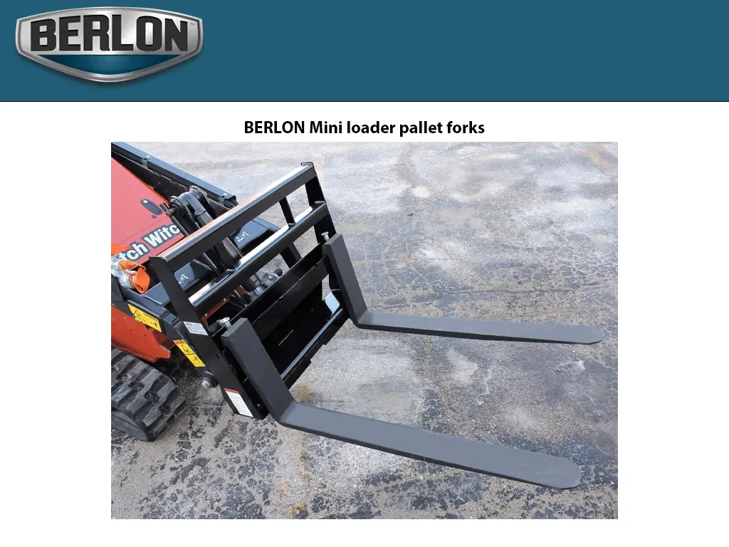 Berlon Mini Pallet Forks For Mini Loaders 1