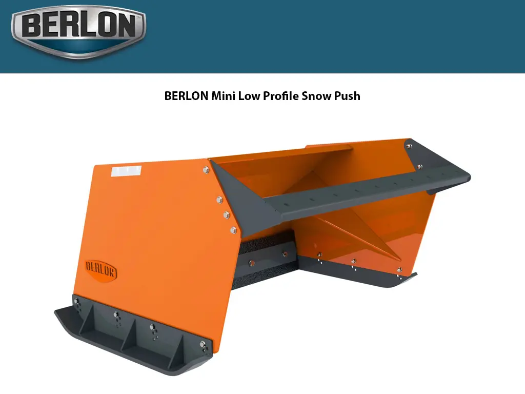 Berlon Mini Low Profile Snow Push For Mini Loaders 1