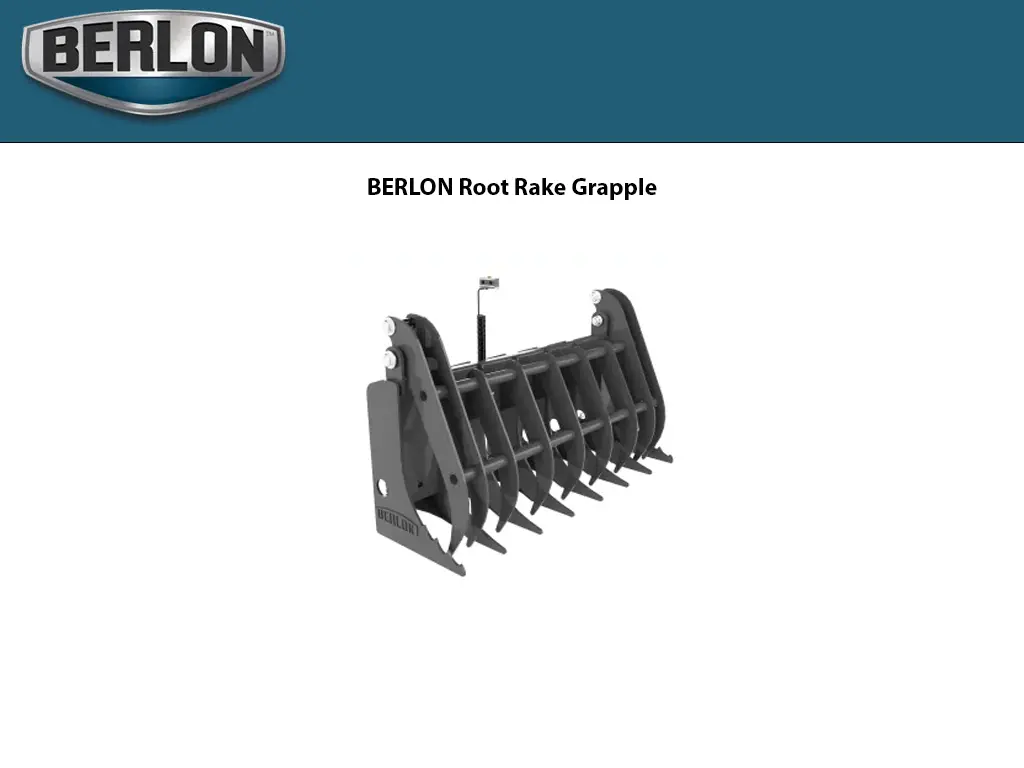 Berlon Root Rake Grapple For Skid Steers 1
