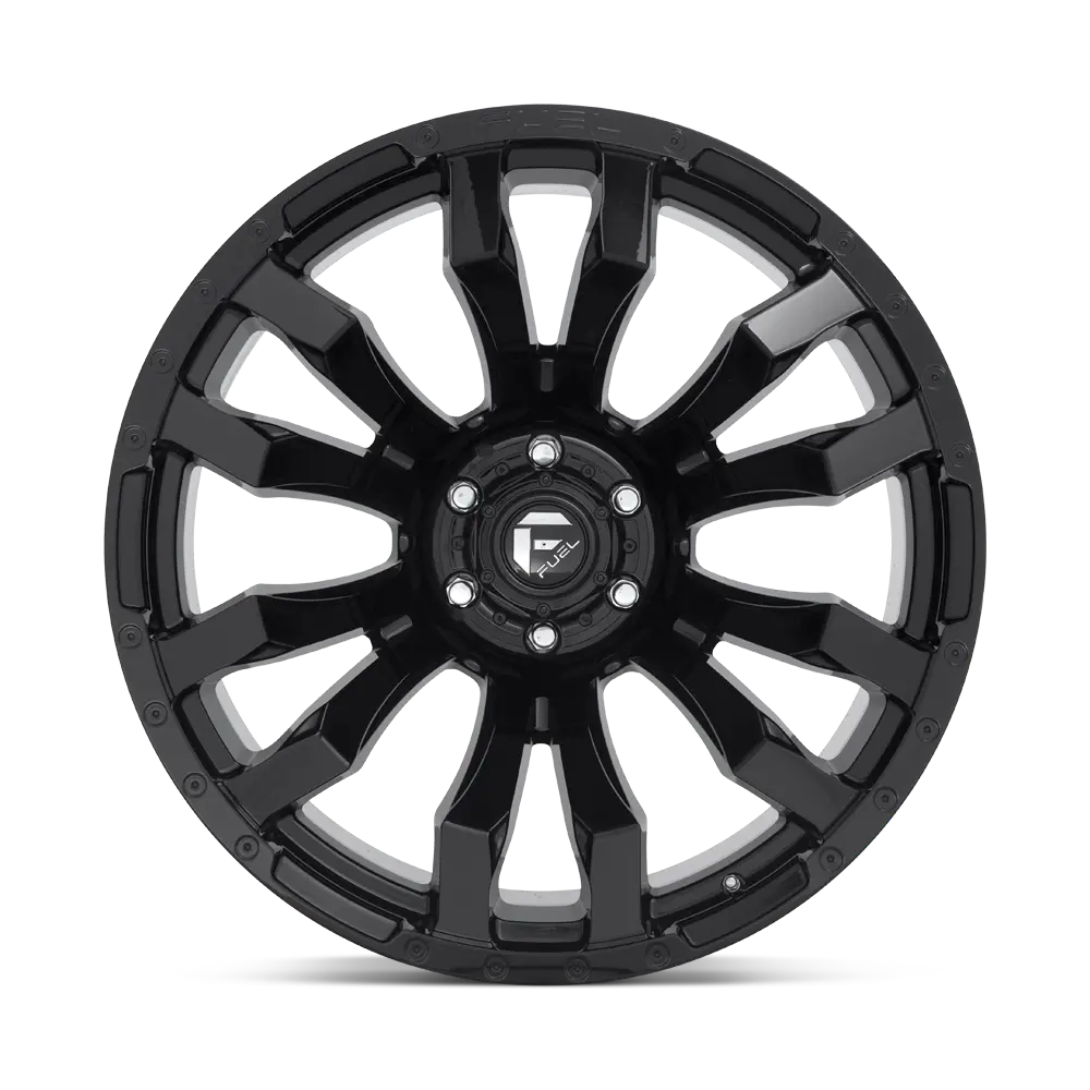 Fuel Blitz D675 Gloss Black Aluminum Chevy / Gmc Srw Wheel Kit (8X180) 4